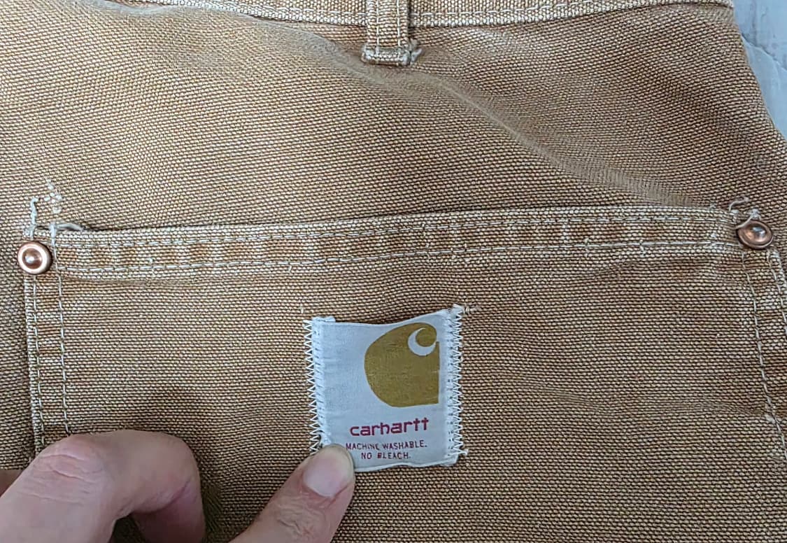 [40] 70s 빈티지 칼하트 구형 더블니 워크팬츠 탄 베이지 상품이미지9