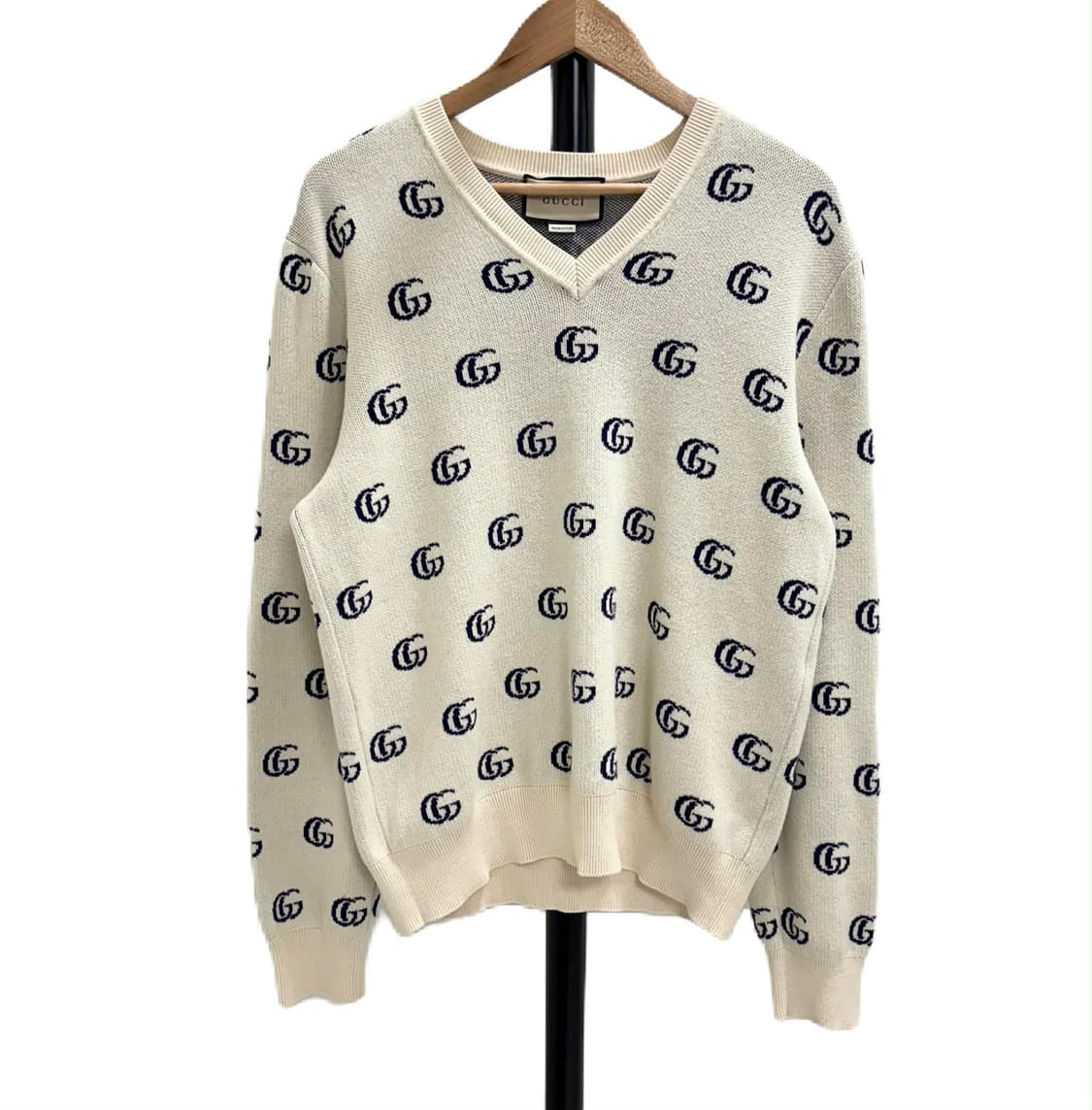 [M]구찌 GG 자카드 브이넥 니트 상품이미지1