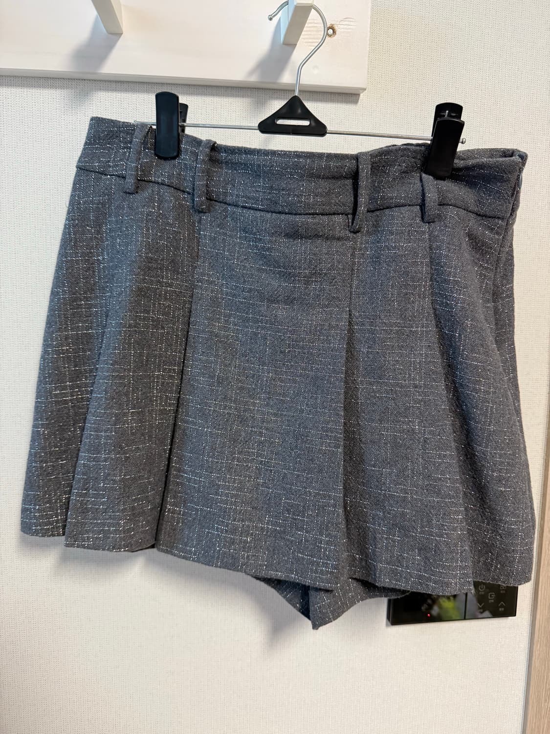 자라 메탈릭 얀 플리츠 스커트 팬츠 상품이미지4