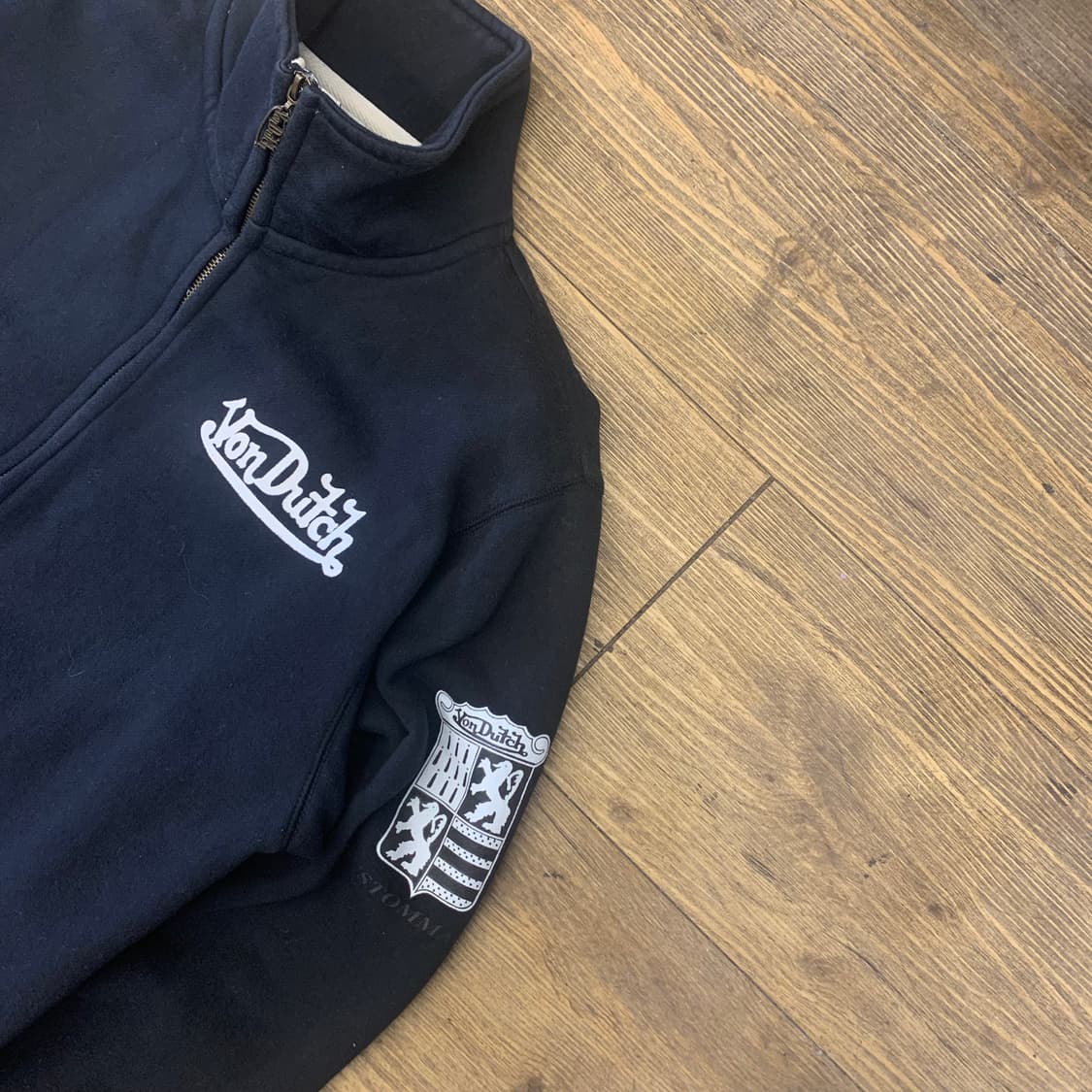 본더치 패치로고 블랙 집업 M 상품이미지1