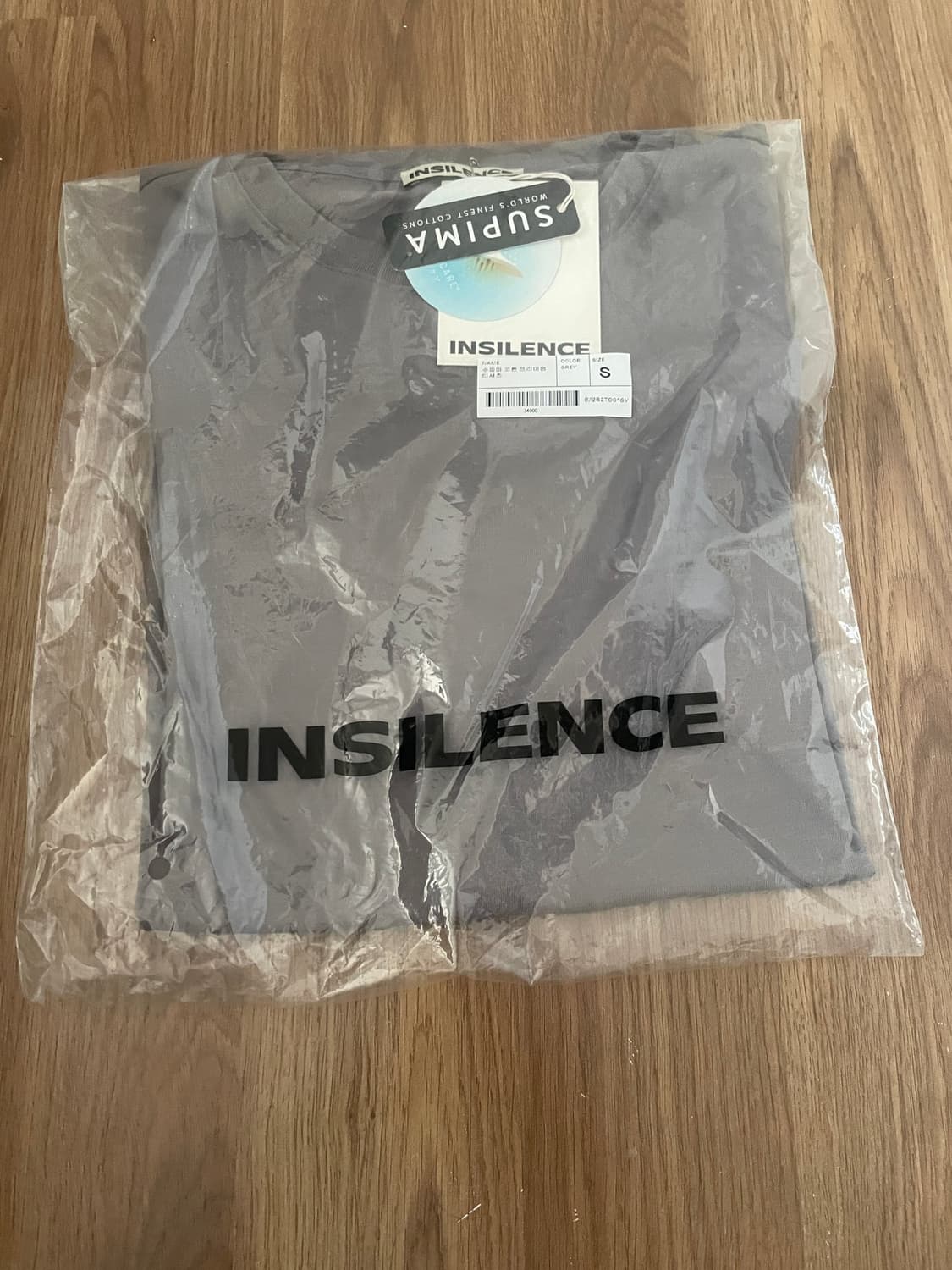 [S] 인사일런스 수피마 코튼 프리미엄 티셔츠 GREY 상품이미지1