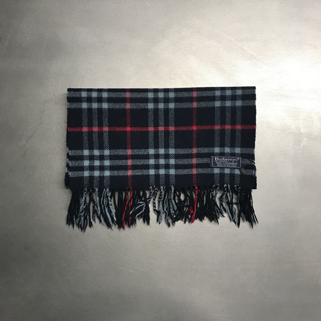 버버리 정품 캐시미어 머플러 네이비 상품이미지2