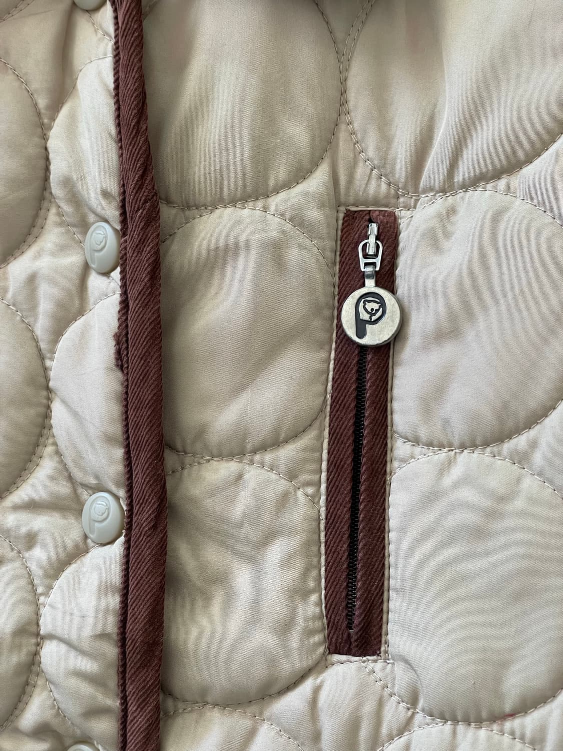 일본빈티지 펜필드 도트퀼팅자켓  상품이미지5