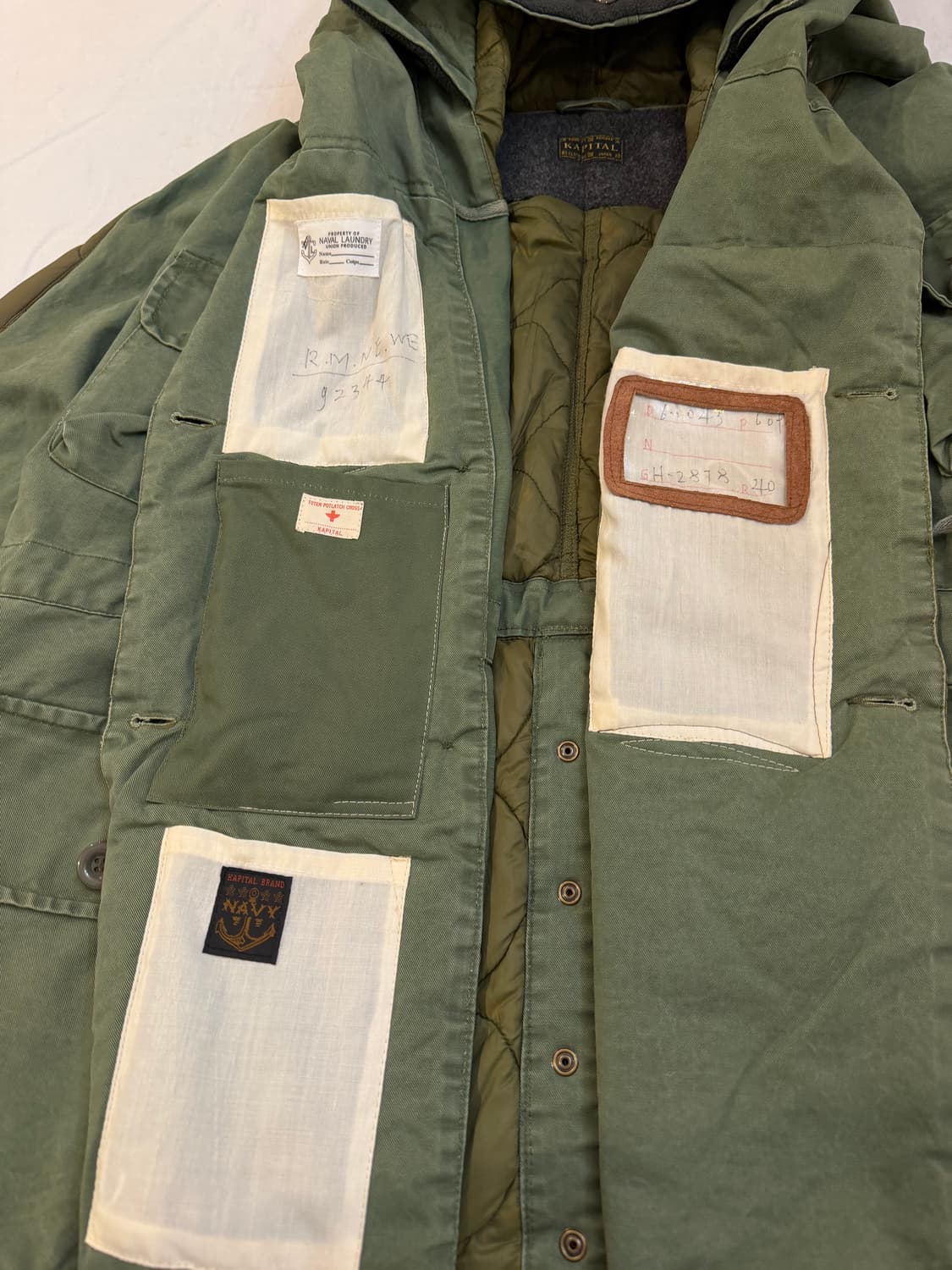 캐피탈 컨트리 져니 리메이크 퀼팅 링코트 올리브 상품이미지2