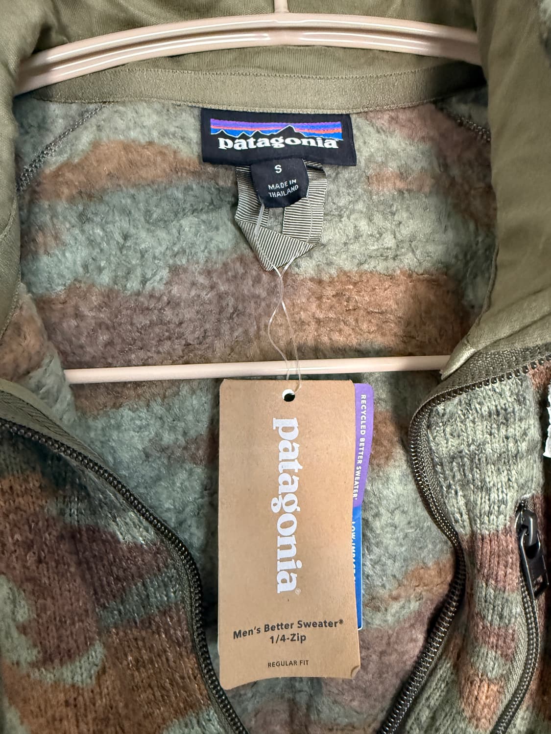 파타고니아 베터스웨터 카모 집업 후리스S 상품이미지4