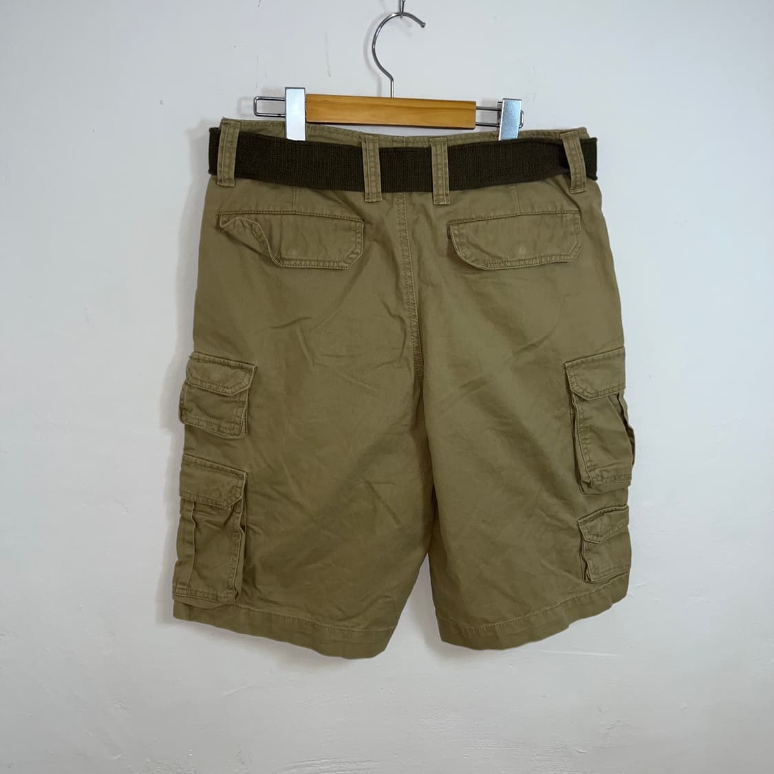 Beige belt bermuda pants 상품이미지5