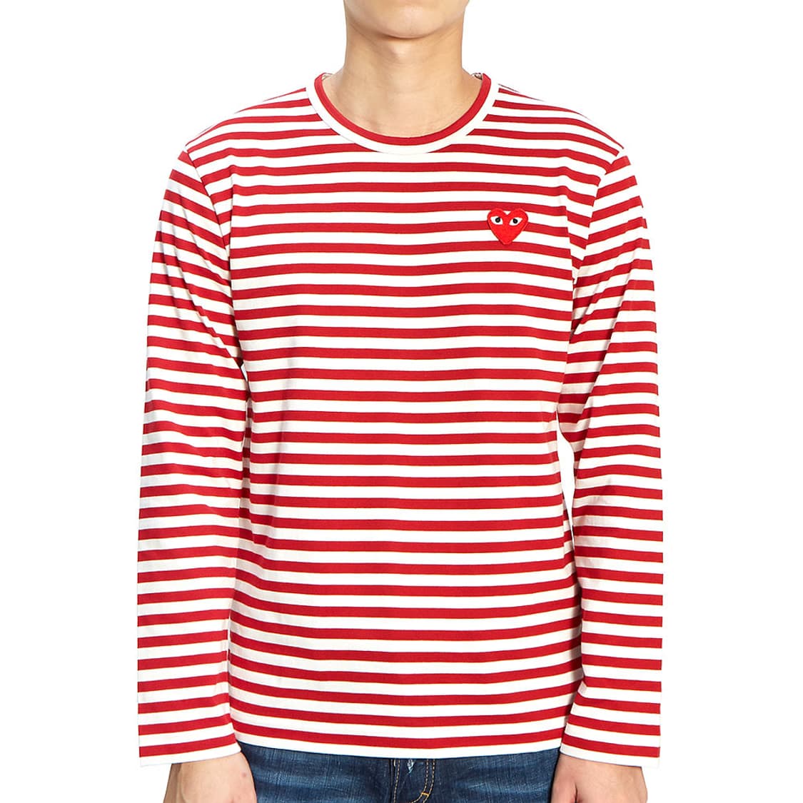 플레이 꼼데가르송 스트라이프 롱슬리브 티셔츠 상품이미지7