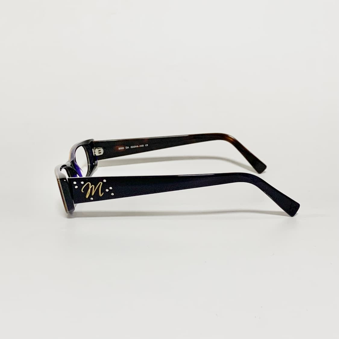 988 데드스탁 빈티지안경 Y2K 캣아이 슬림사각 호피무늬 안경테 픽키 상품이미지5