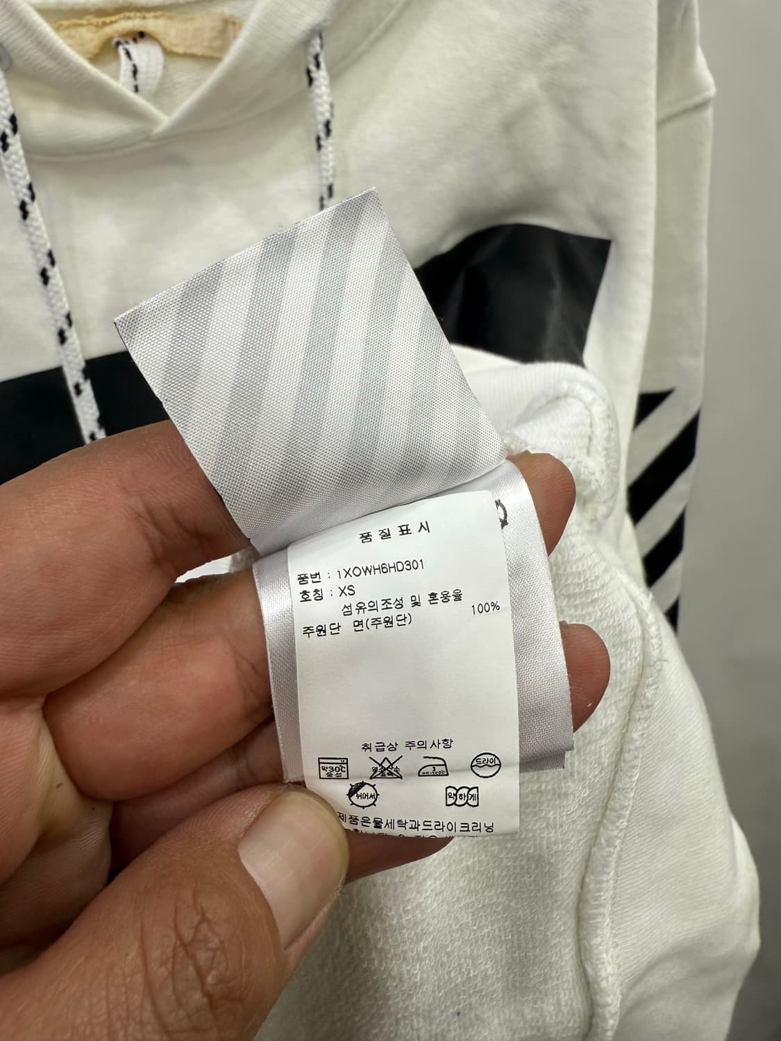 Off-White 오프화이트 화이트 후드티 상품이미지4