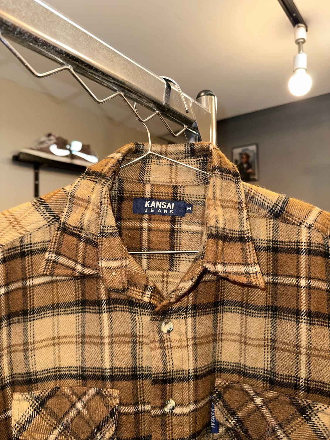 Kansai Yamamoto check flannel shirt 상품이미지4