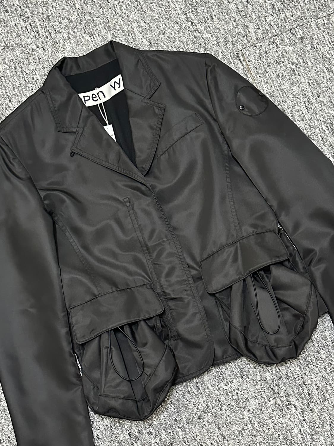 택 있음0) Open yy 오픈와이와이 PATCH 패치 포켓 집업 자켓 상품이미지1