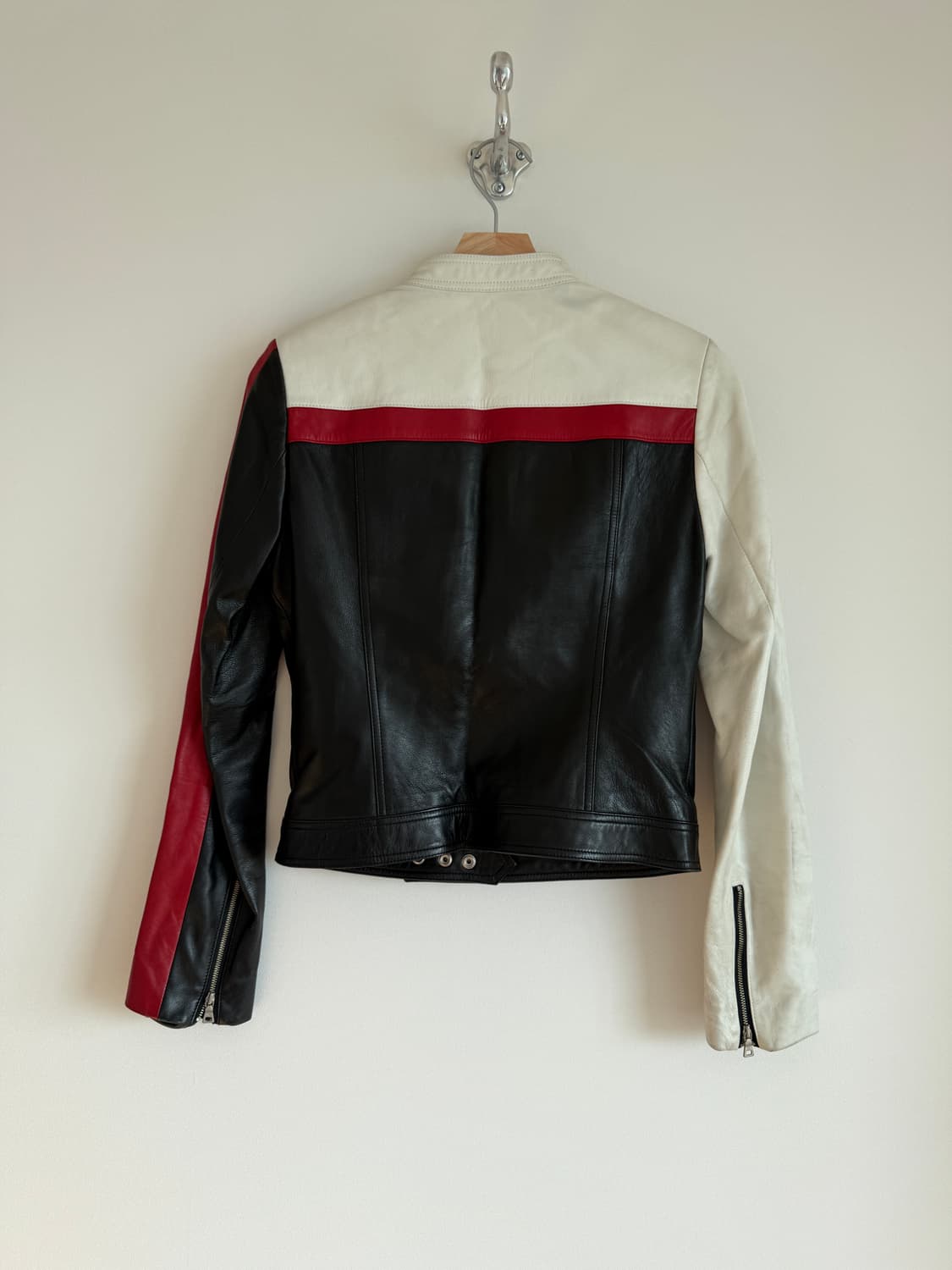 Pre owned 레더 레이싱 자켓(얼룩 확인) 상품이미지7