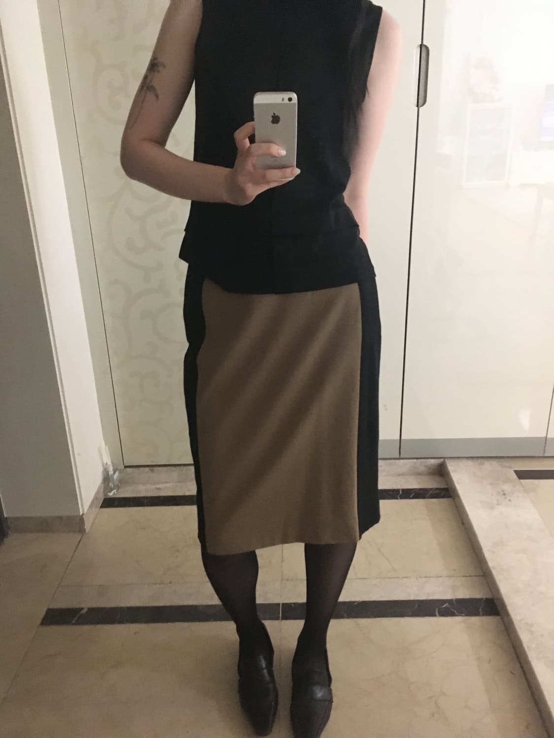Adolfo Dominguez Square Midi Skirt 상품이미지3