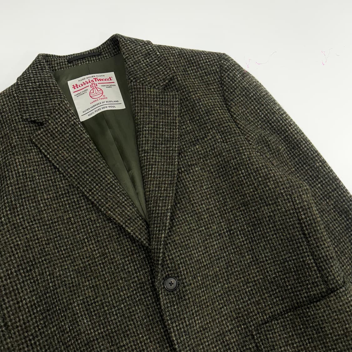 Beanpole  빈폴 체크 앵클 패치 카키 블레이져 상품이미지5