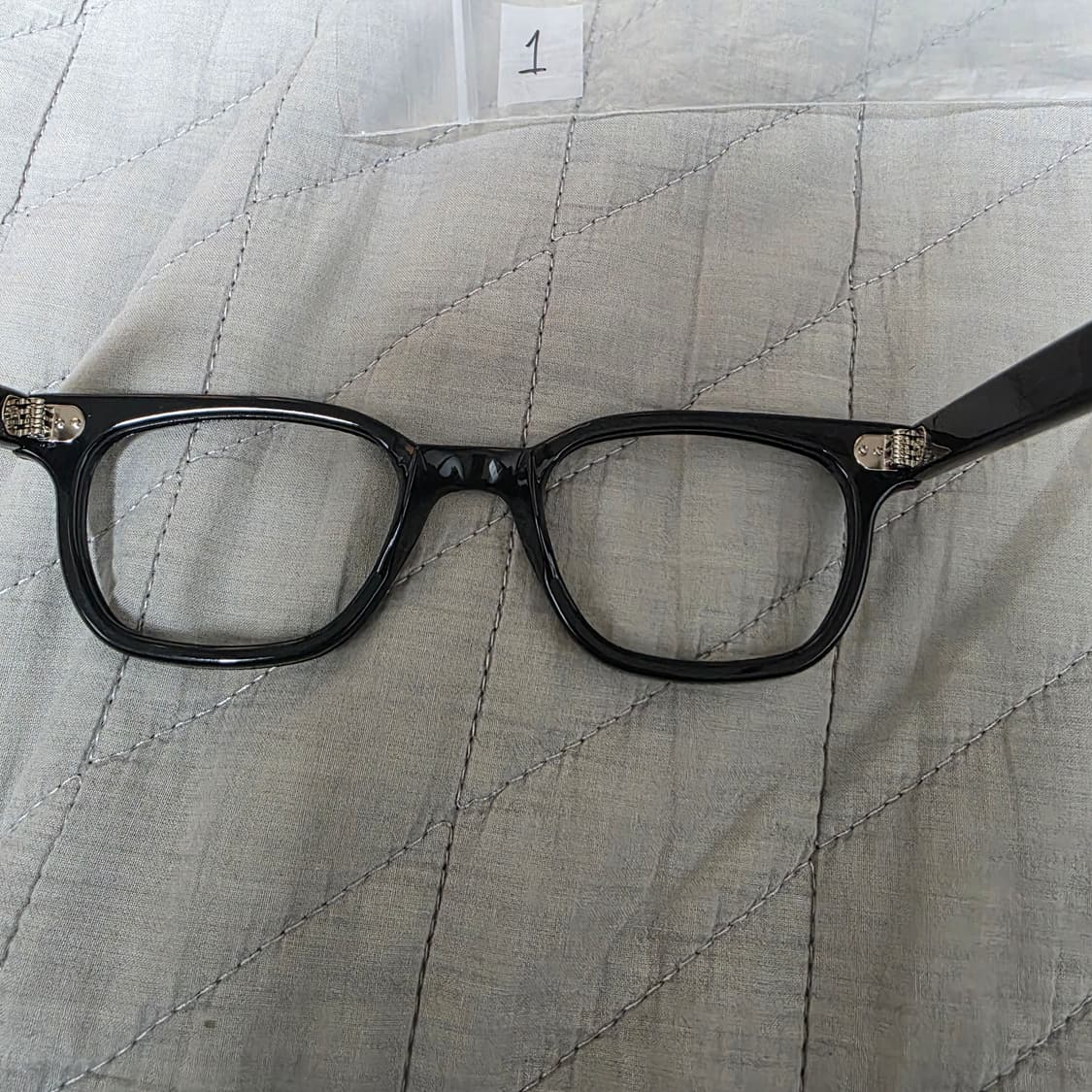 [50-23] 빈티지 크리스 옵티컬 얀크 YANK 블랙 안경테 1 상품이미지7