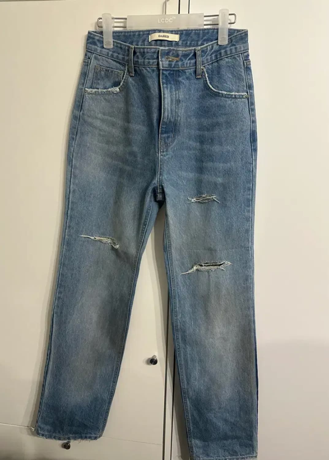 m)데어드 데미지 워싱 데님 팬츠 상품이미지4