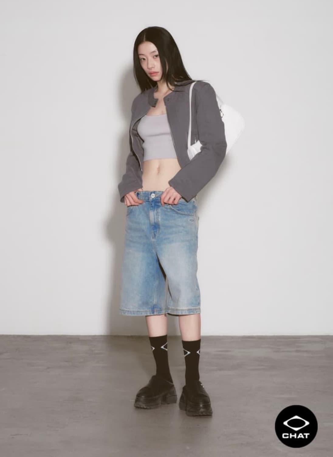 [미착용] Mischief 미스치프 바이커 자켓 차콜 S 상품이미지4