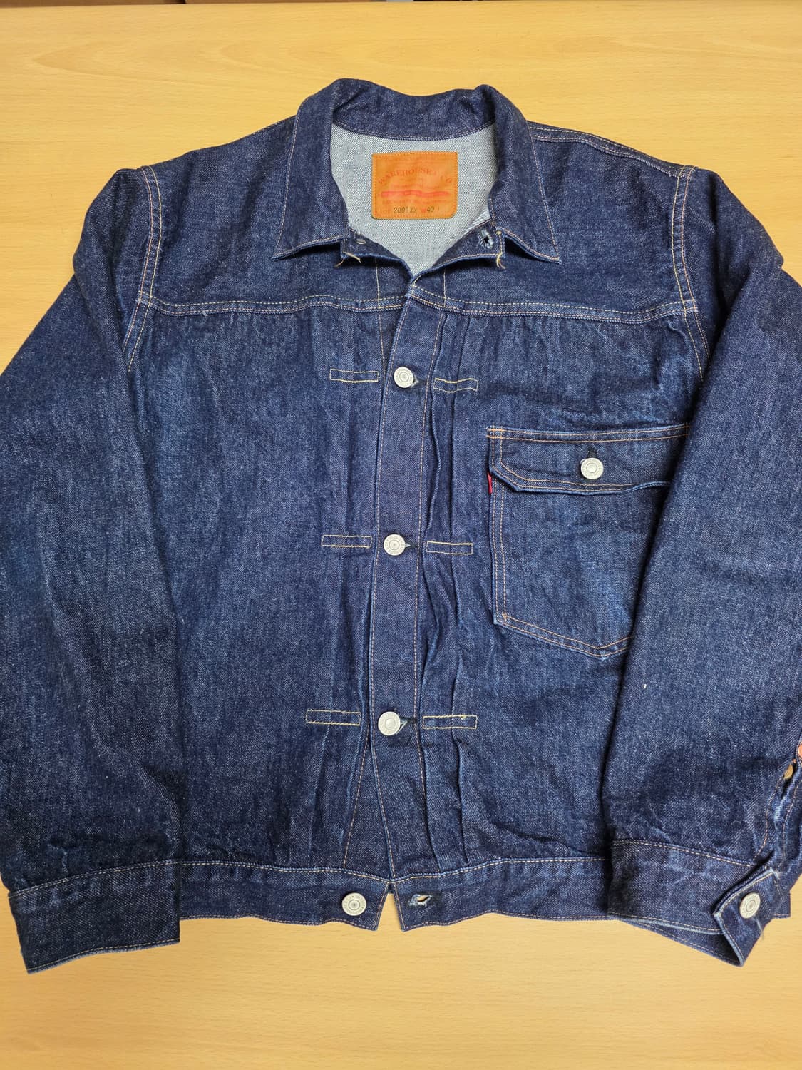 웨어하우스 데님자켓 2001xx 1st 13.5oz. L(40) 상품이미지1