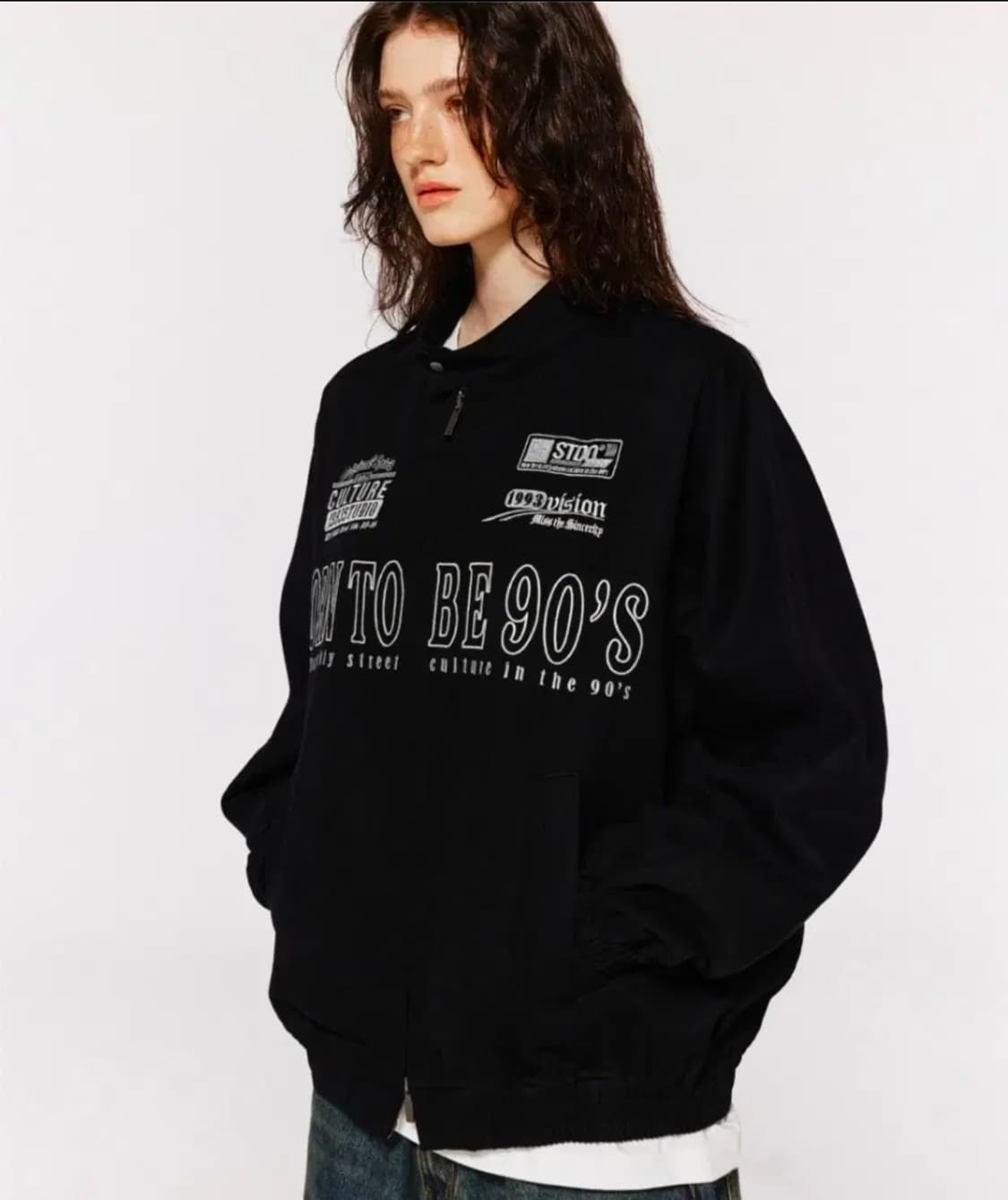 1993스튜디오 빈티지 코튼 트윌 바이커자켓 M size 상품이미지2