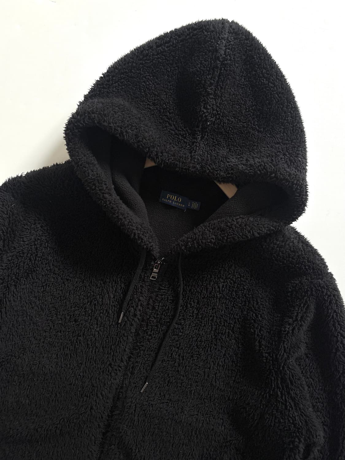 Polo 폴로 랄프로렌 신형 블랙컬러 플리스 후드집업 상품이미지6