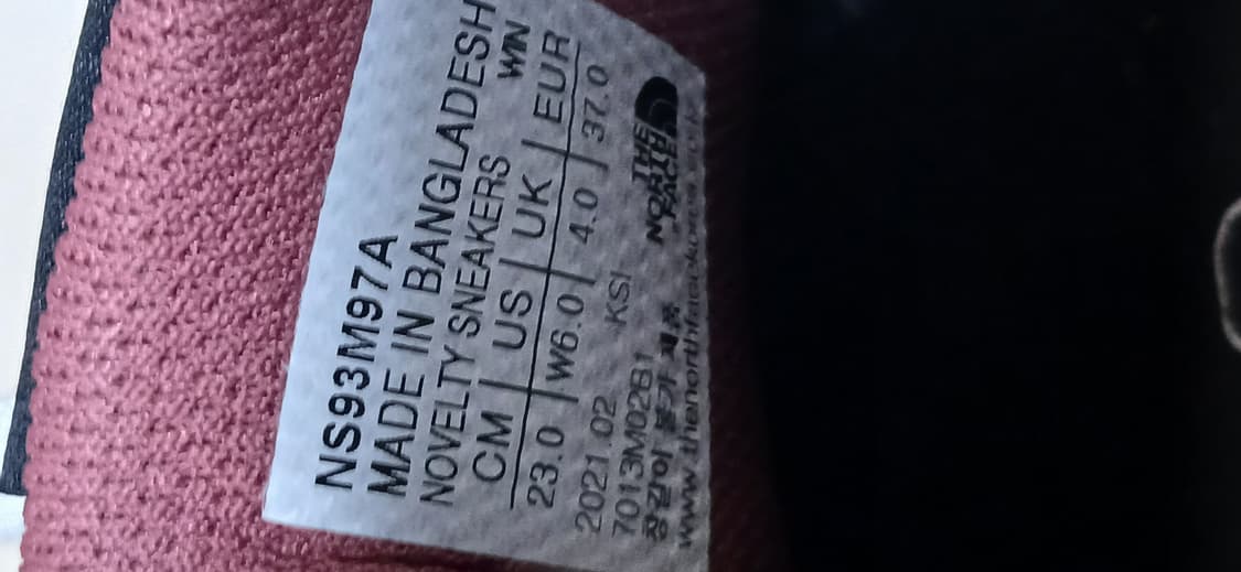 노스페이스 스니커즈(230mm)   상품이미지6