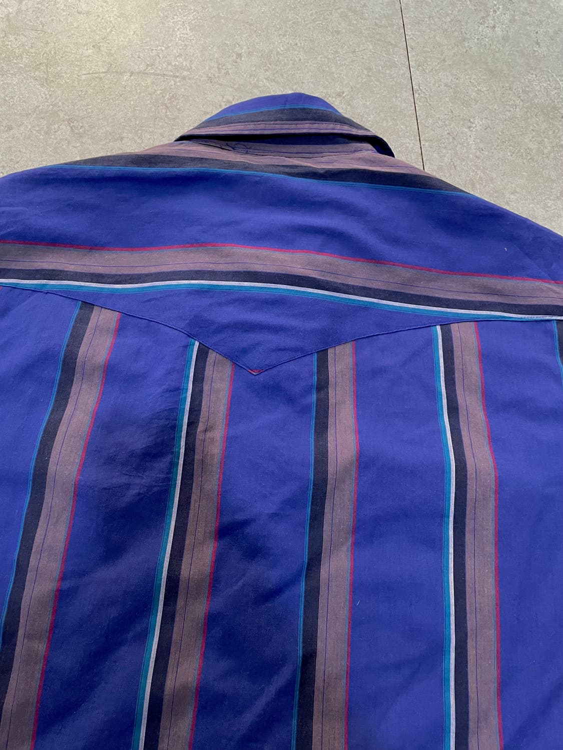 70‘s ely plains Blue Stripe 웨스턴셔츠 상품이미지6