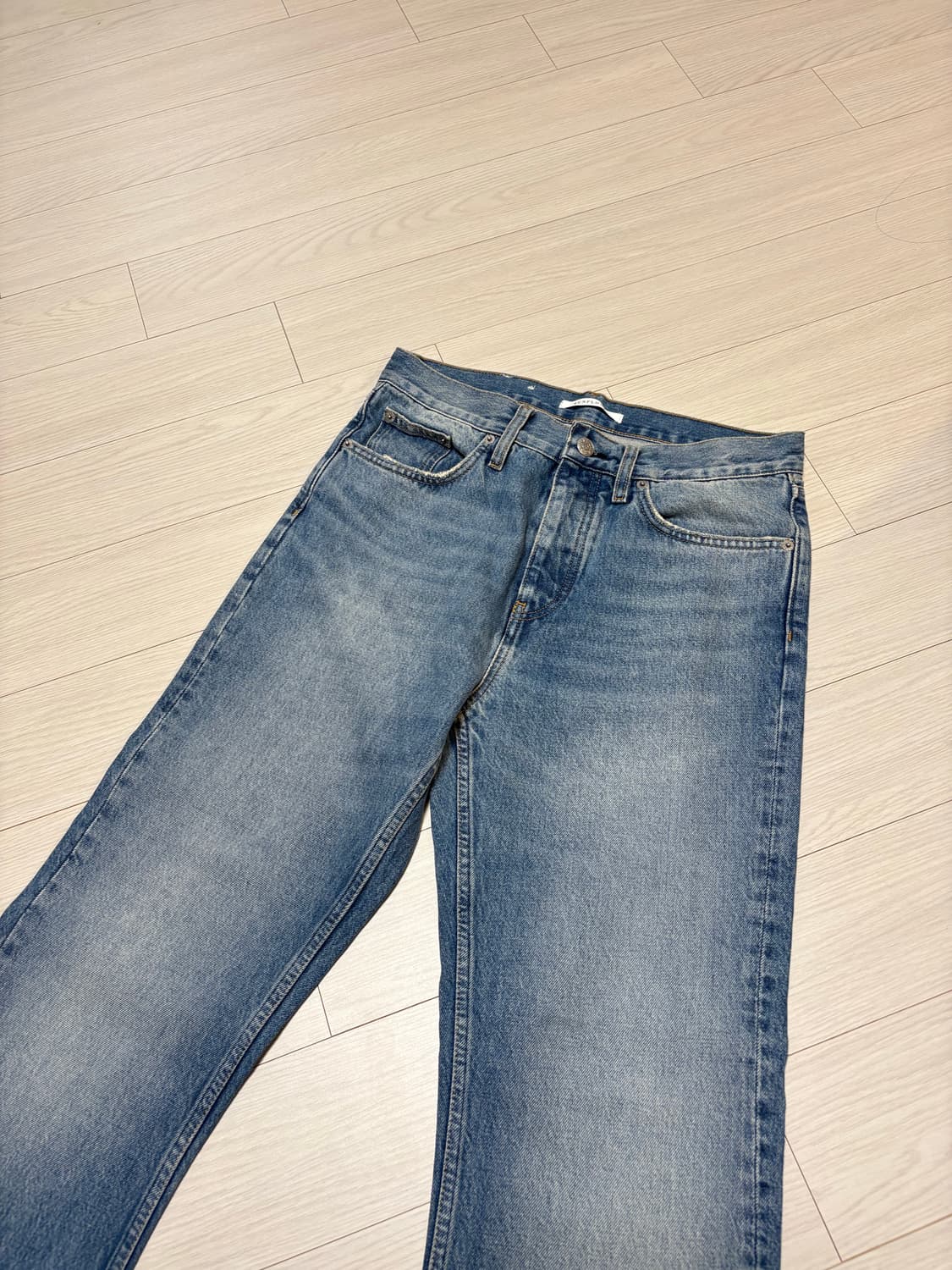 sunflower 썬플라워 플레어 데님 팬츠 네츄럴 빈티지 30인치 상품이미지2