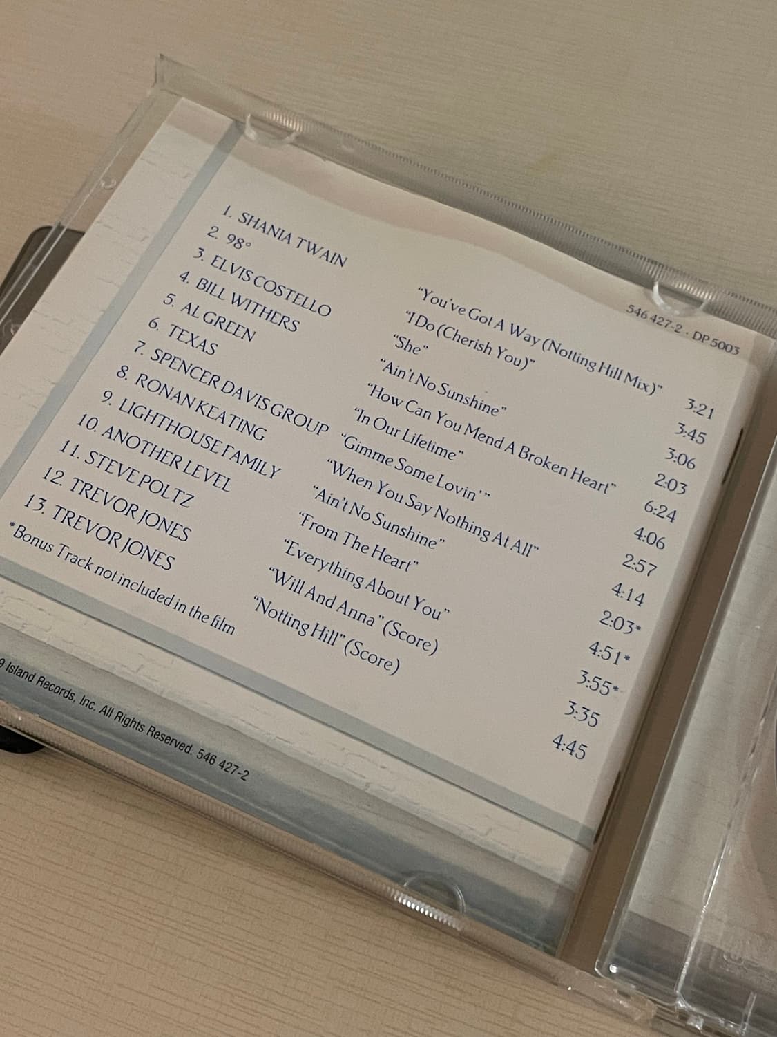 노팅힐 CD 상품이미지4