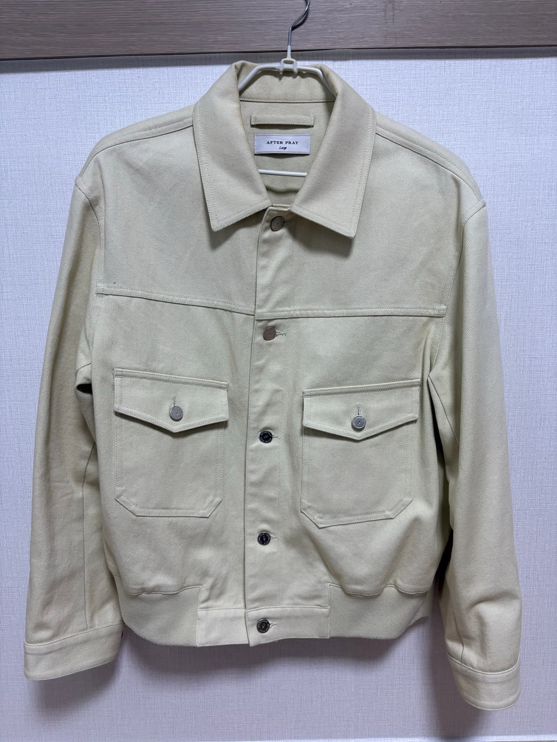 애프터프레이 레몬색 트러커 자켓 L 상품이미지1