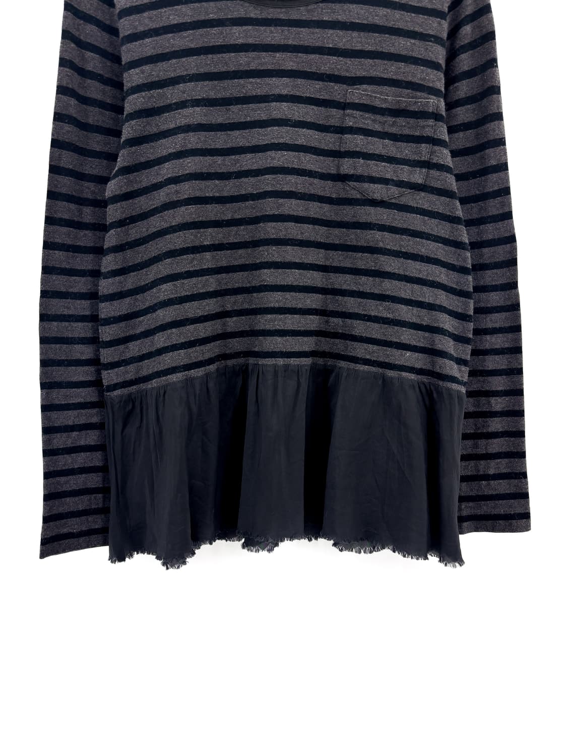 사카이 럭 스트라이프 프릴 긴팔 티셔츠 상품이미지3