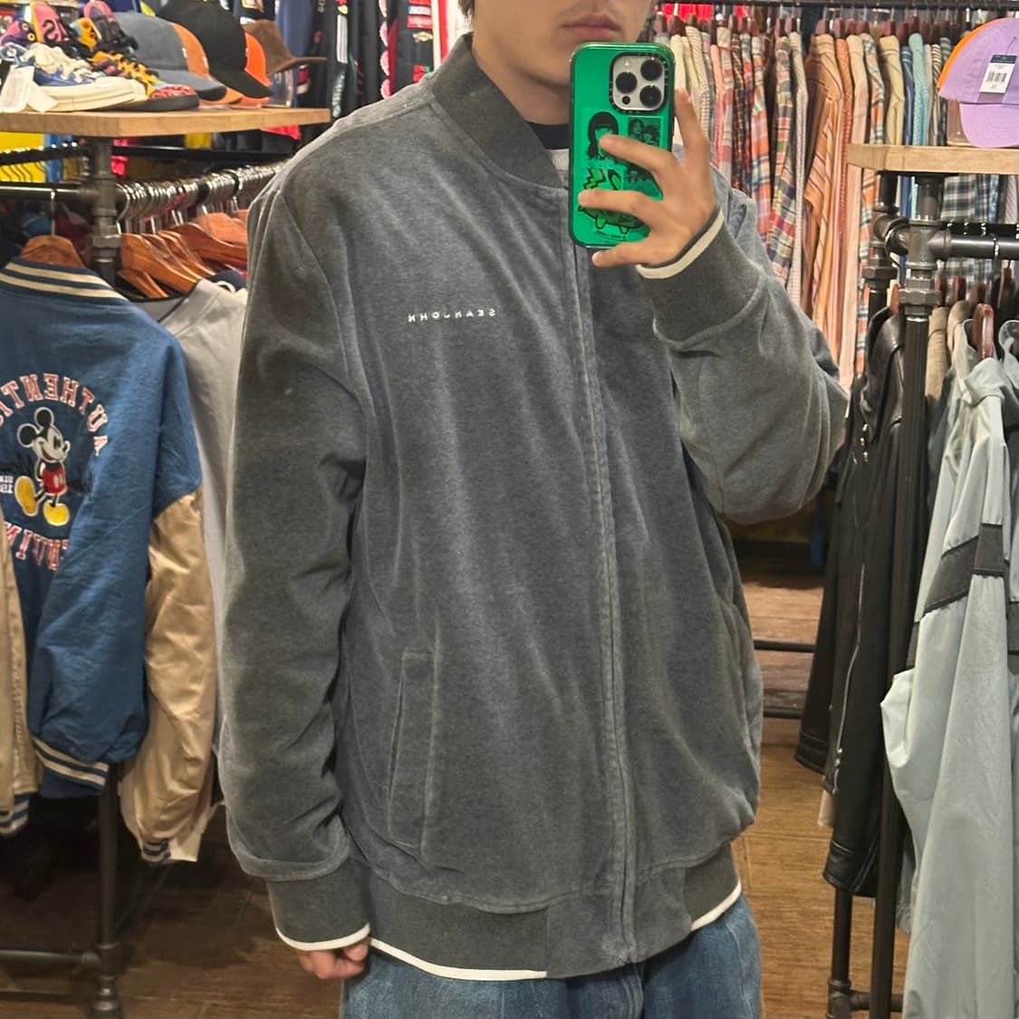 [HI] 빈티지 플리스 그레이 상품이미지4