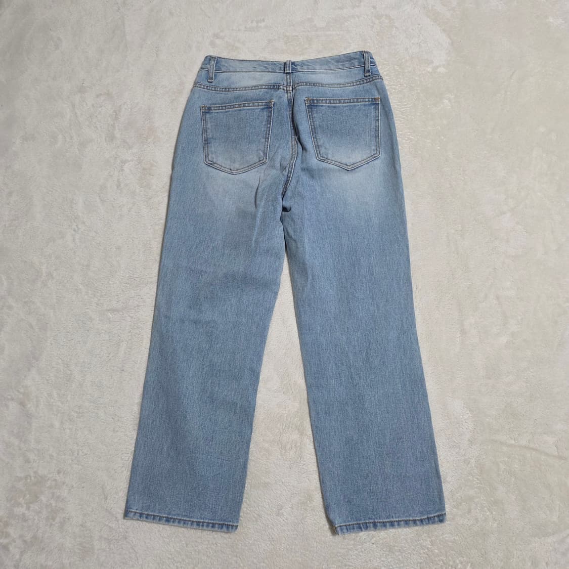 (M)여성 STEREO 배기핏 연청 데님 팬츠 상품이미지3