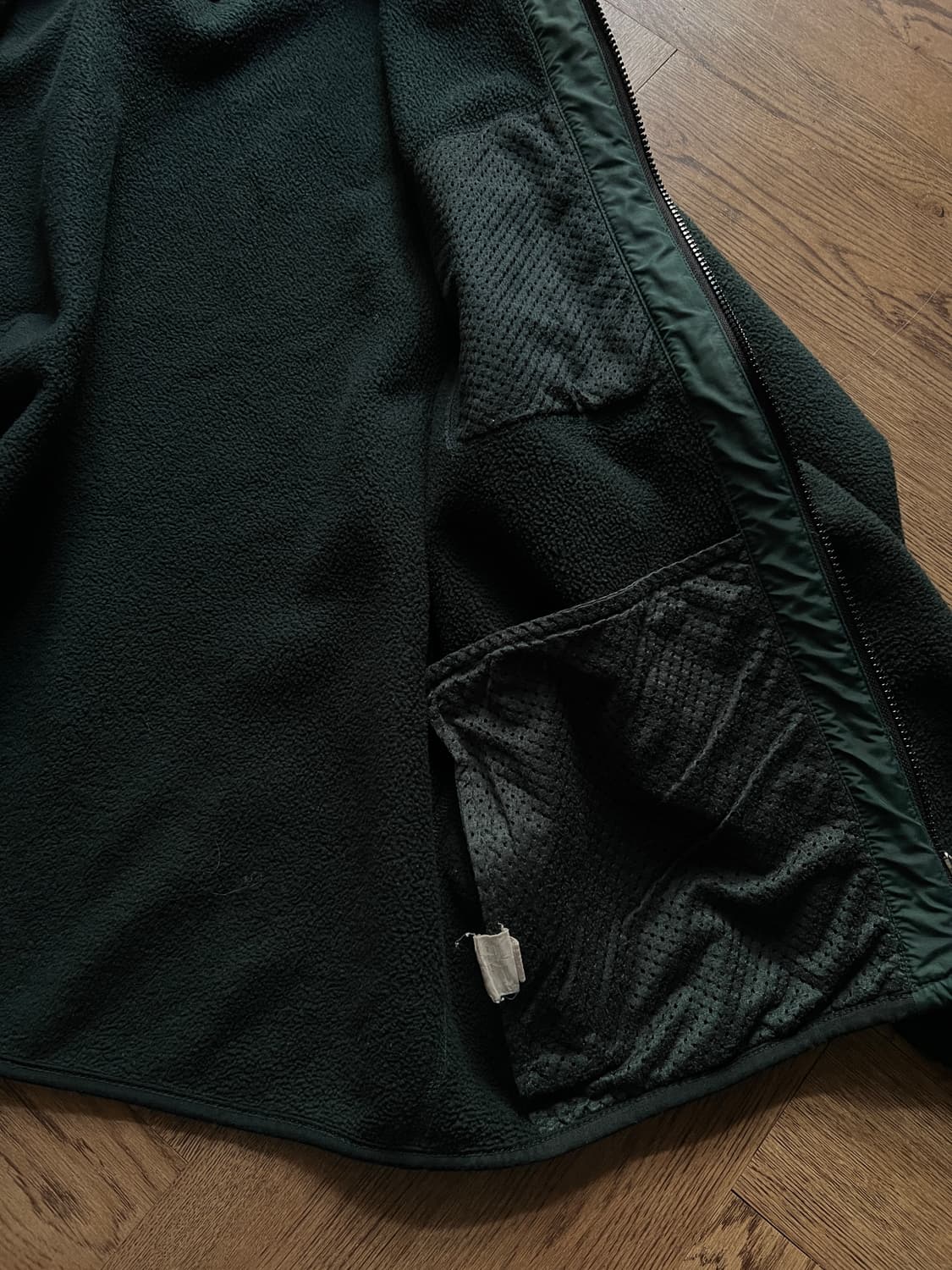 [XL]90's 파타고니아 Made in USA 레트로 그린 플리스 자켓 상품이미지6