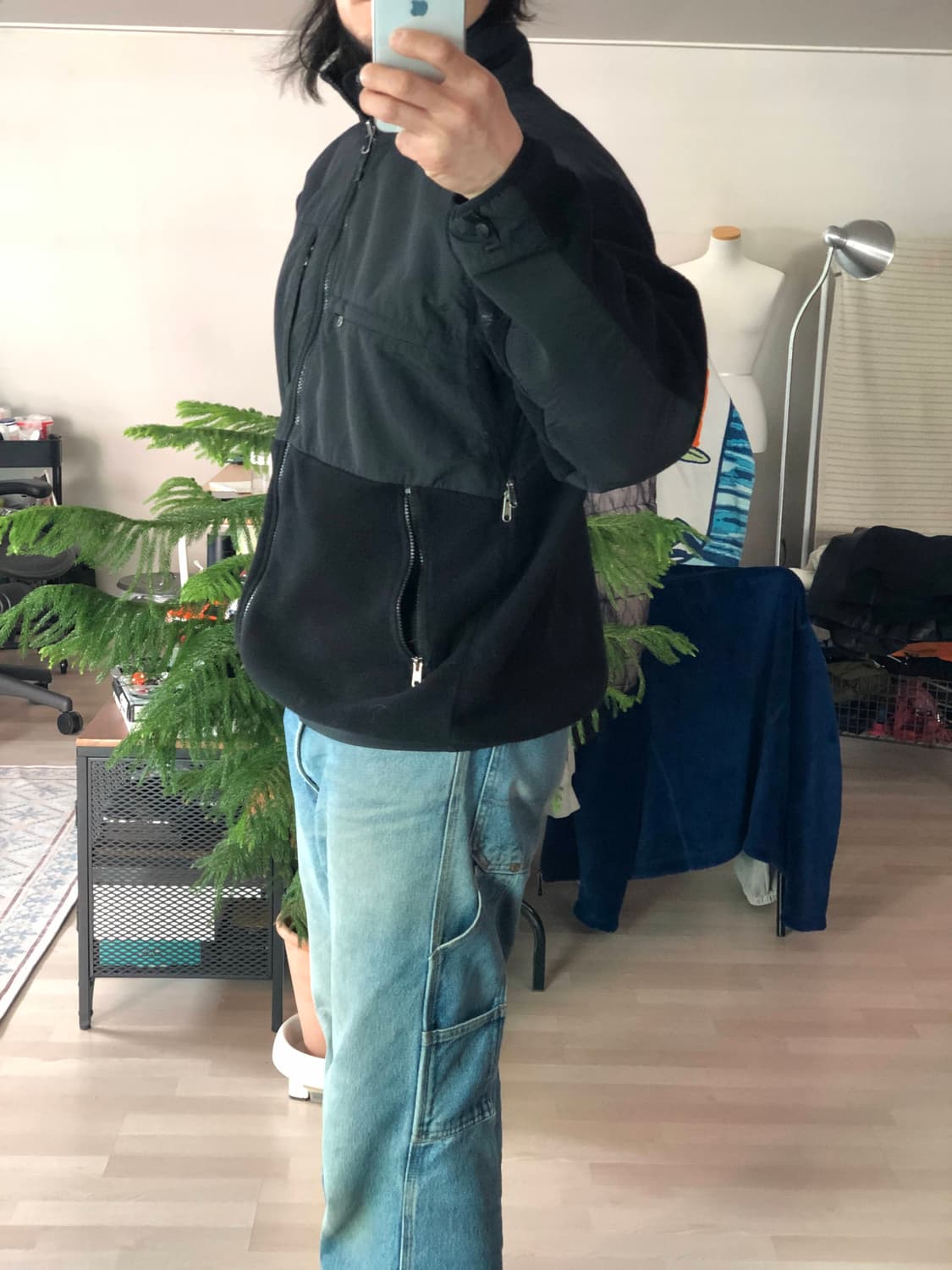 빈티지 노스페이스 데날리 블랙 후리스 폴라텍 플리스 자켓 L(105) 상품이미지3