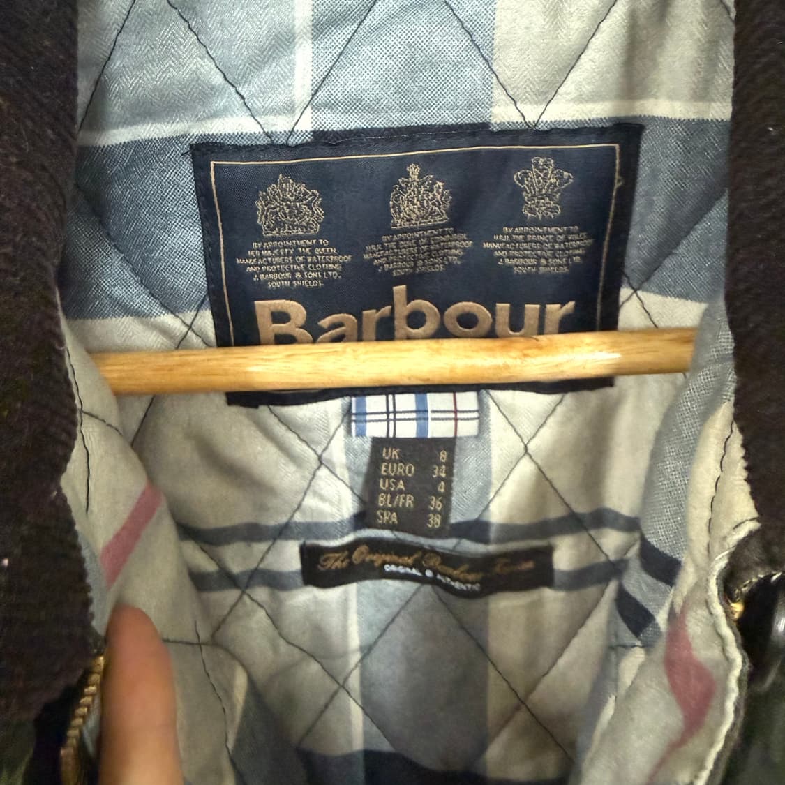 바버왁스자켓uk8 상품이미지3