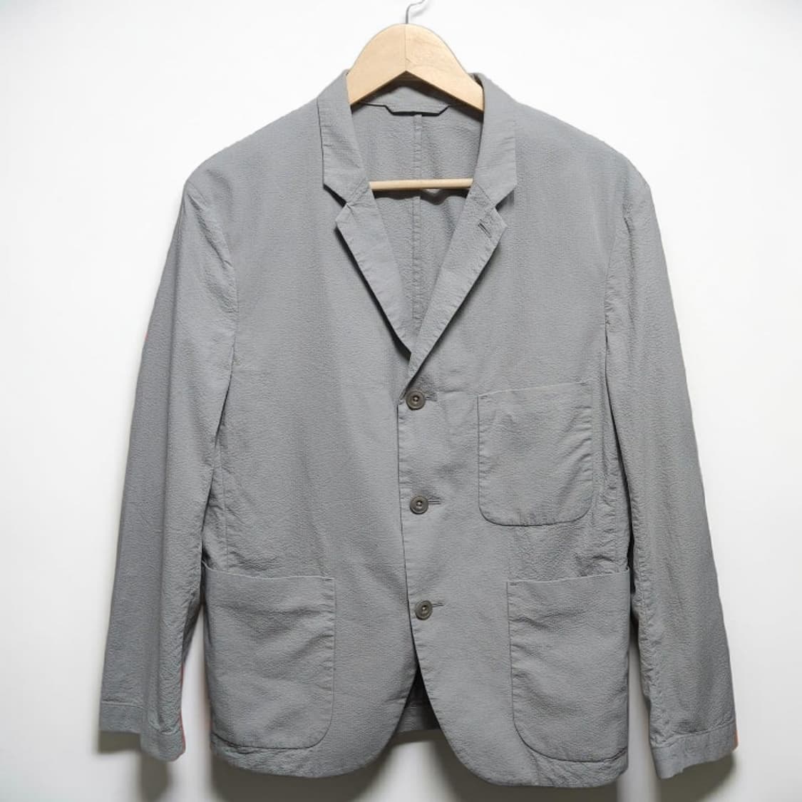 95 유니클로 르메르 시어서커 자켓 그레이 봄 초여름 상품이미지1