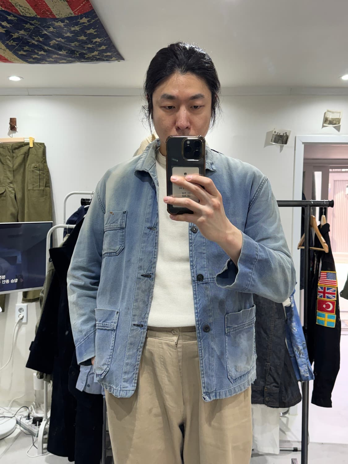 선 페이딩 프렌치 워크 자켓 상품이미지10