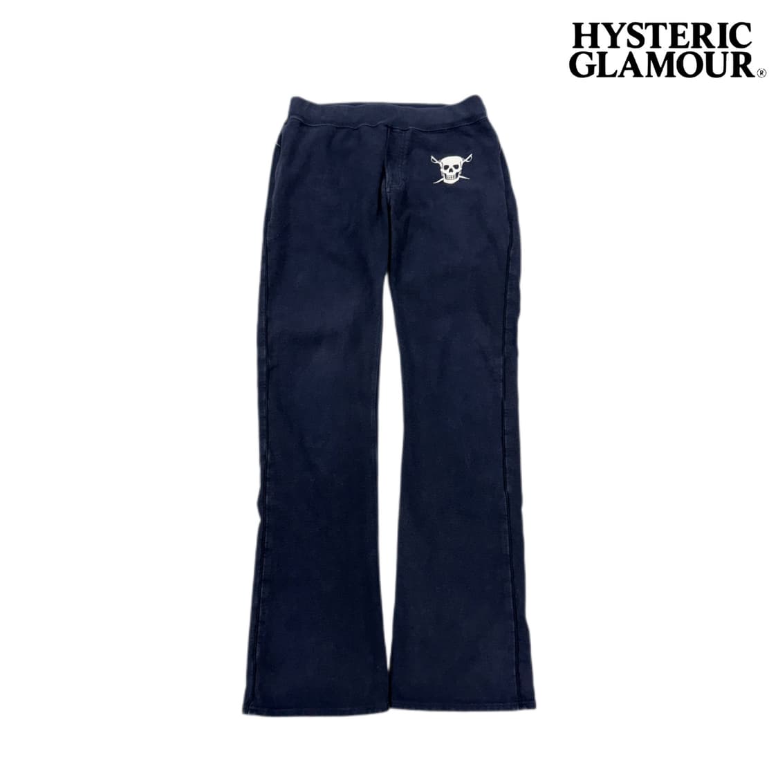 히스테릭글래머 제팬 스컬 해골 자수 부츠컷 트랙팬츠 상품이미지1