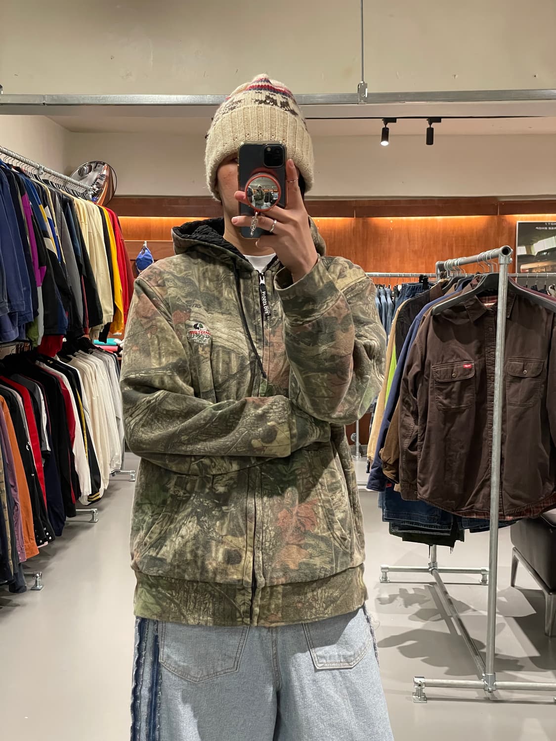 빈티지 리얼트리 쉐르파 후드집업 상품이미지1