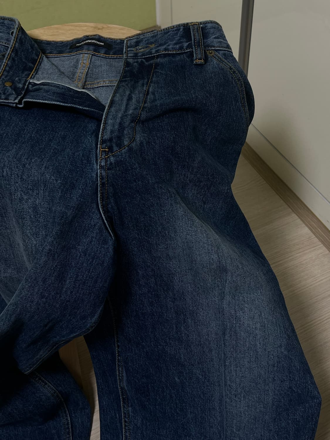 해칭룸 와이드 커브드 진 3사이즈 상품이미지4