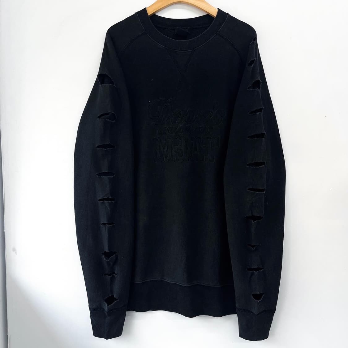 데이브스퀄리티미트 리버스위브 데미지 스웻셔츠 상품이미지3