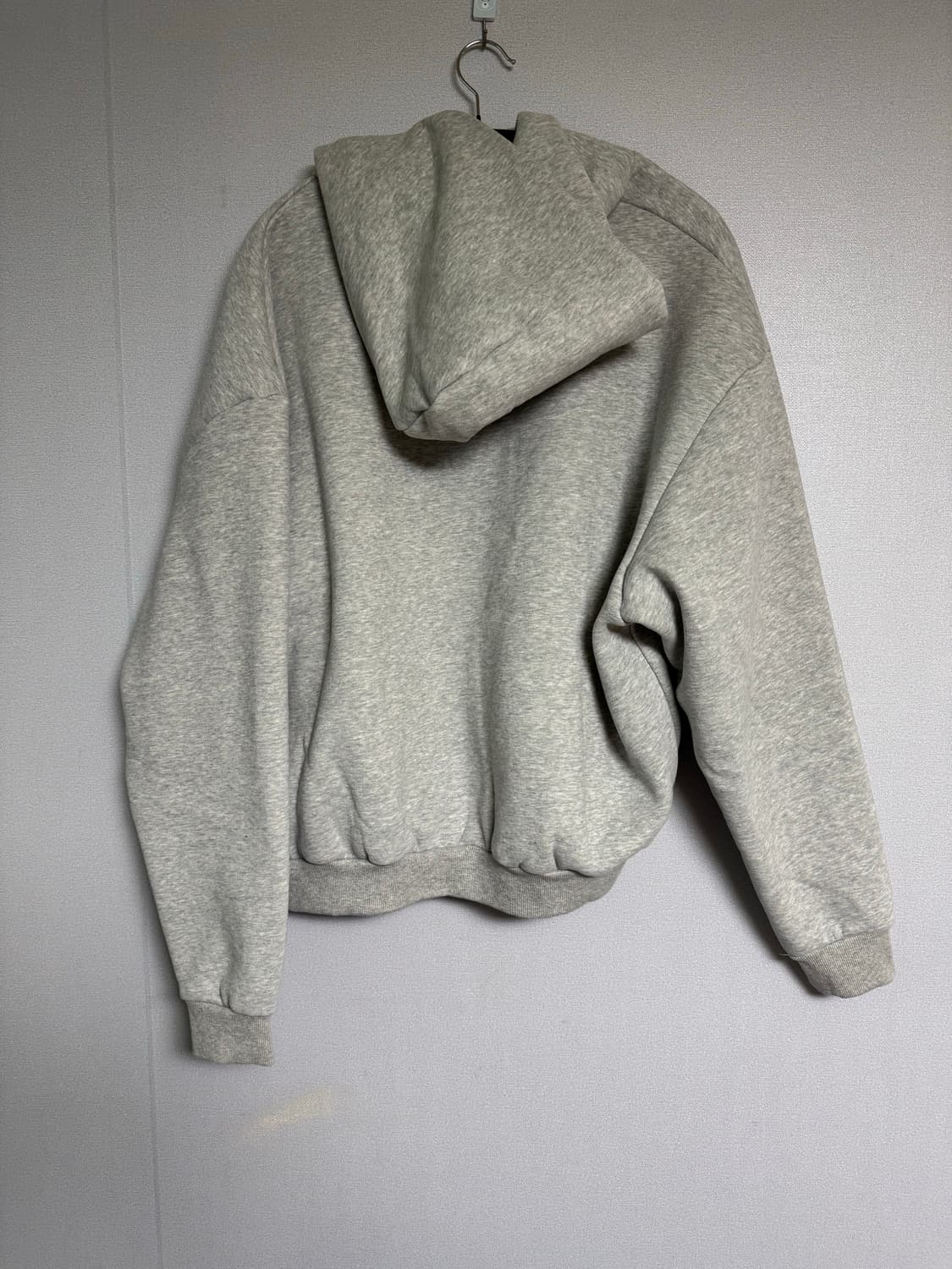 [XL] 브렌슨 코지 오버핏 크롭 기모 후드집업 멜란지 상품이미지3