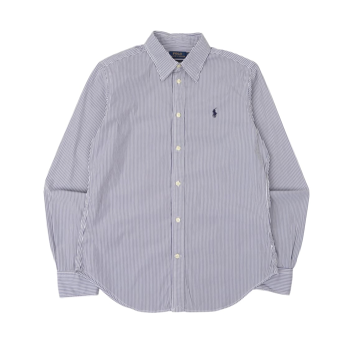 폴로 랄프로렌 QR 블루 스트라이프 클래식핏 셔츠 상품이미지1