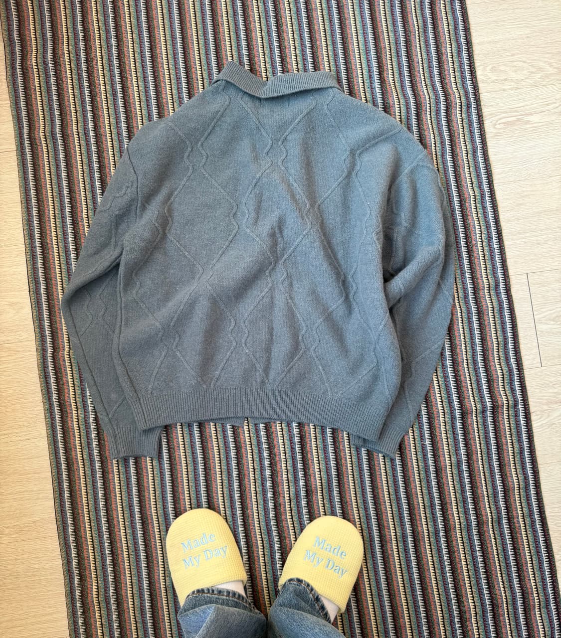 셔터 패턴 가디건 상품이미지3