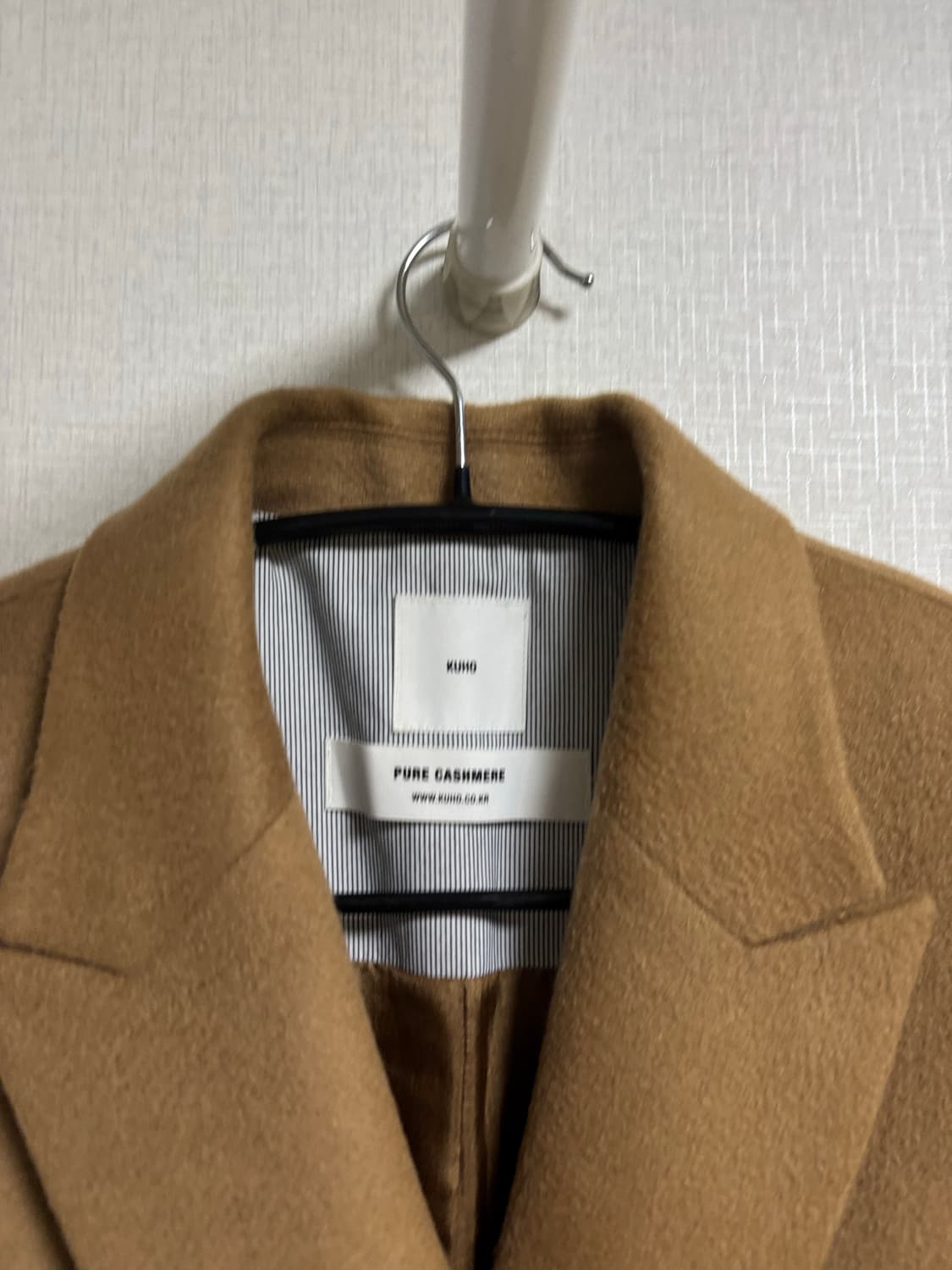 KUHO 구호 PURE CASHMERE 100% 더블 롱 코트 상품이미지2