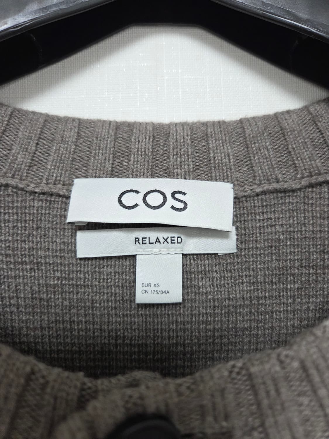 cos 울 블렌드 크루넥 가디건 xs 상품이미지8