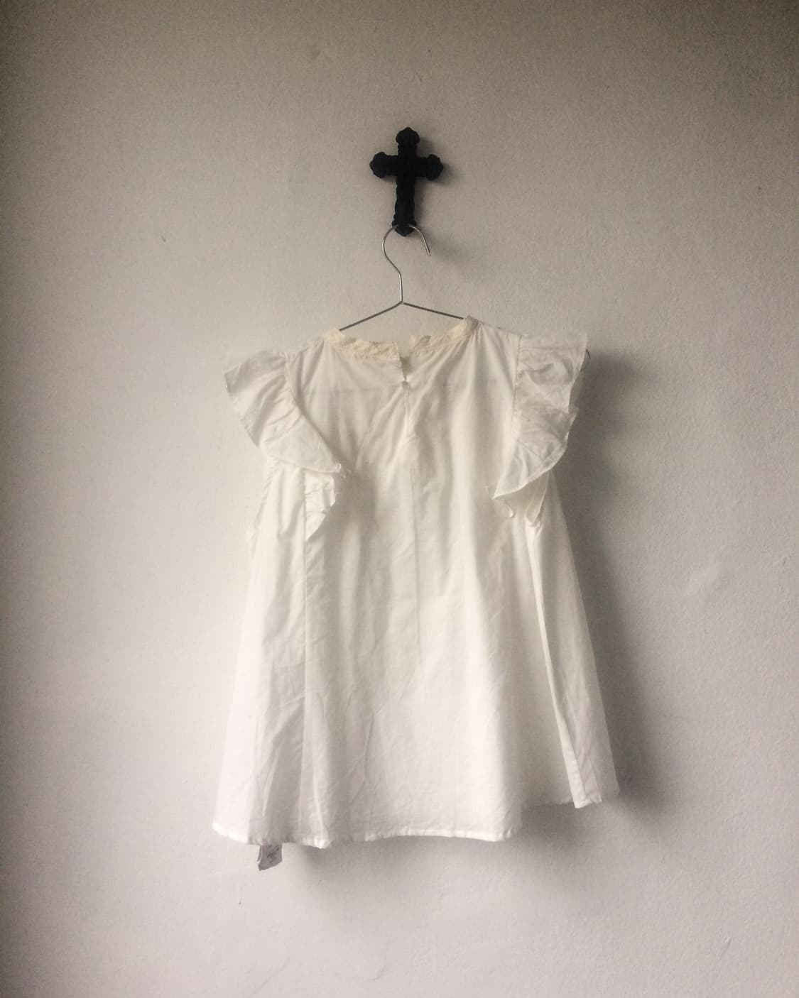 Crochet trimming frill sleeveless 상품이미지4