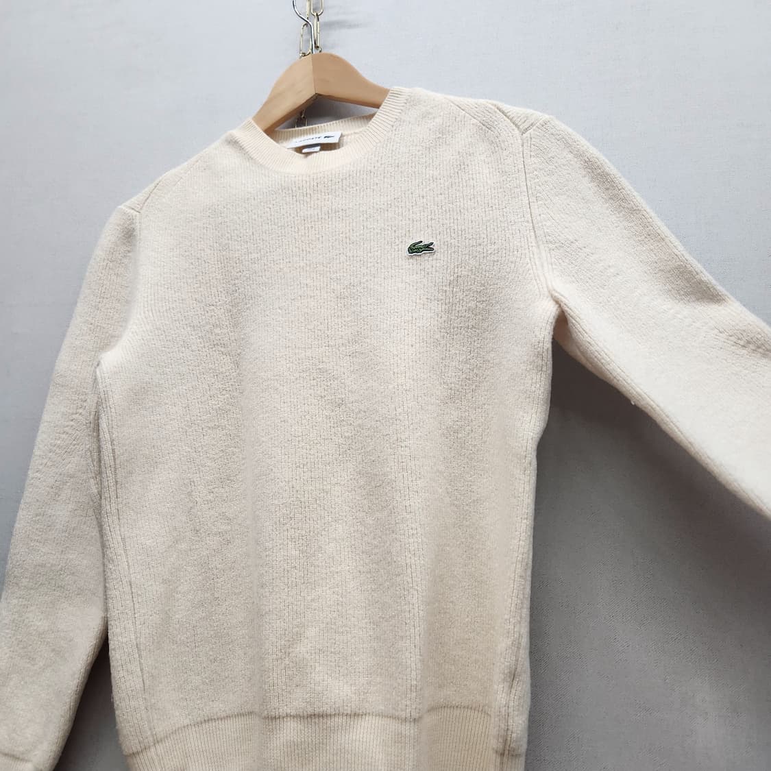 라코스테 로고 메리노울 니트 4(S) 상품이미지3