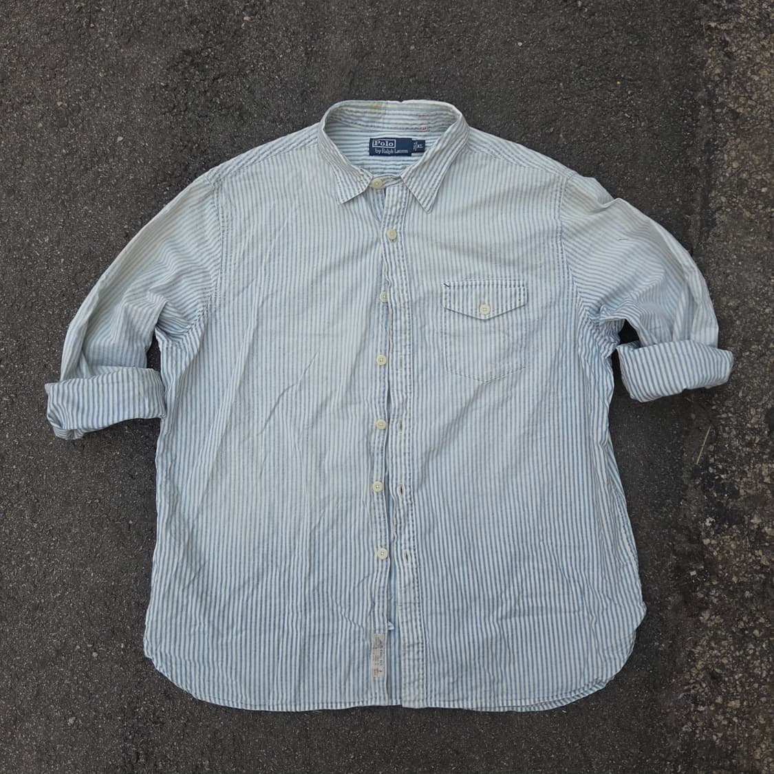 POLO  스트라이프 시어서커 셔츠 상품이미지2