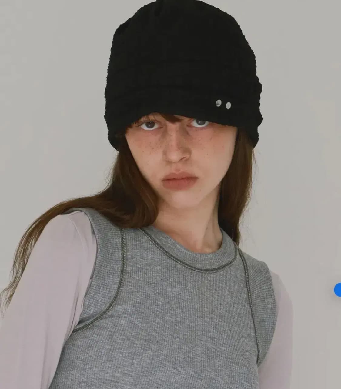 밀로 우먼 심볼 레이스 비니 블랙 상품이미지1